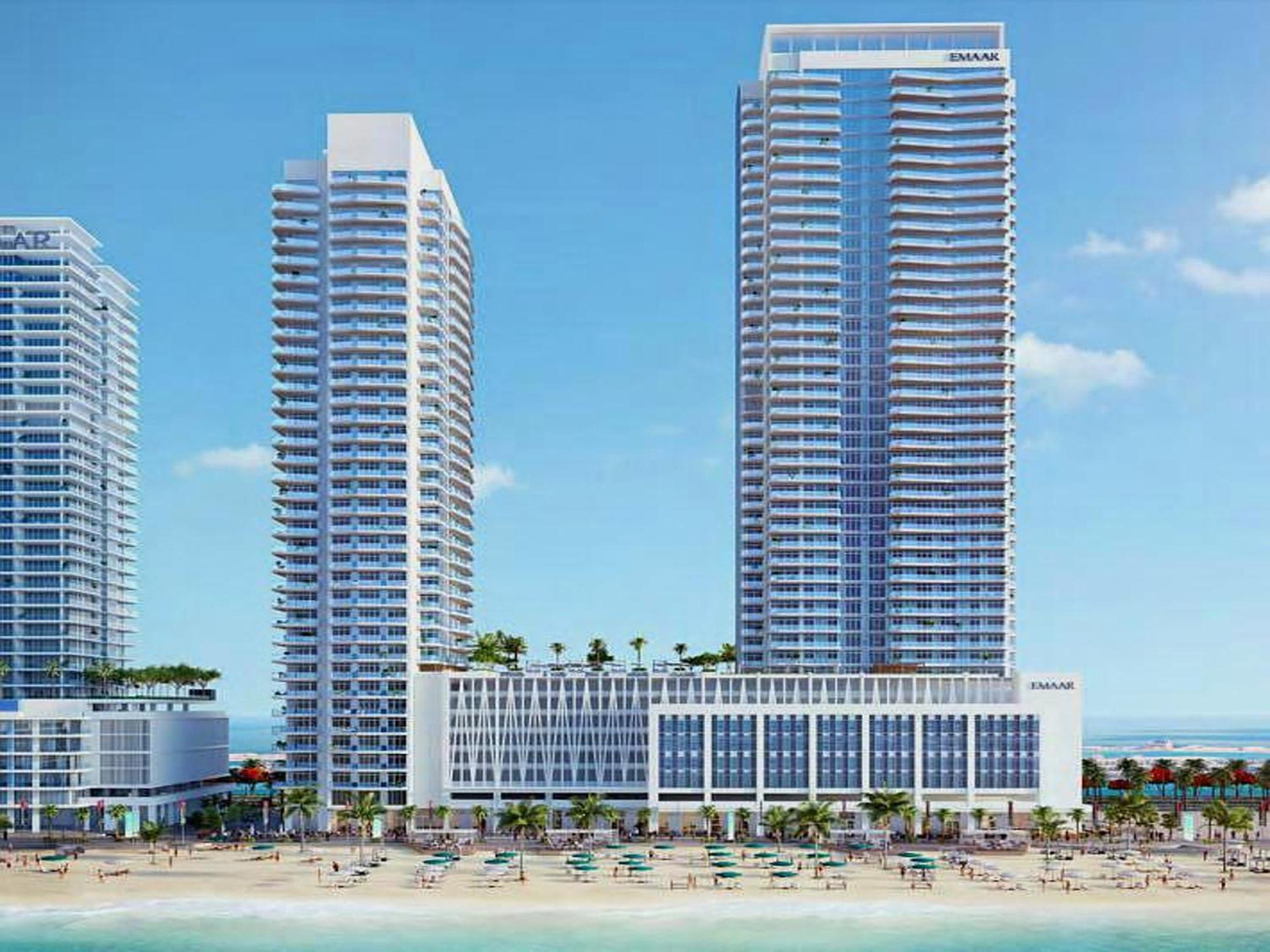 Ultra Luxury Emaar Beachfront - Private Beach And Pool Dubai Ngoại thất bức ảnh